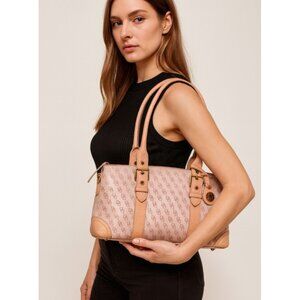 Y2K Dooney & Bourke Logo Pink Canvas Bag Purse